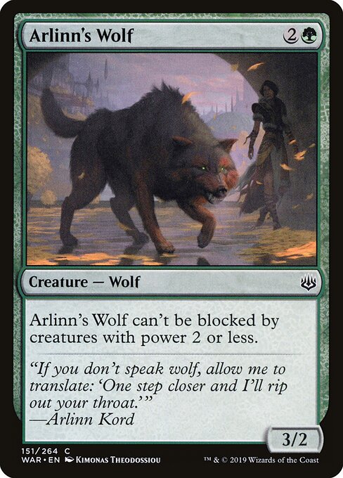 Arlinn's Wolf – War of the Spark (WAR-151) Magic: The Gathering card | LC-REM-20260804-15150714618188-747223a5-c669-4d0e-a062-265eb47710cd Imagen principal del producto