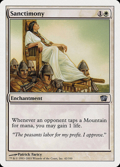Sanctimony – Eighth Edition (8ED-42) Magic: The Gathering card Hauptbild