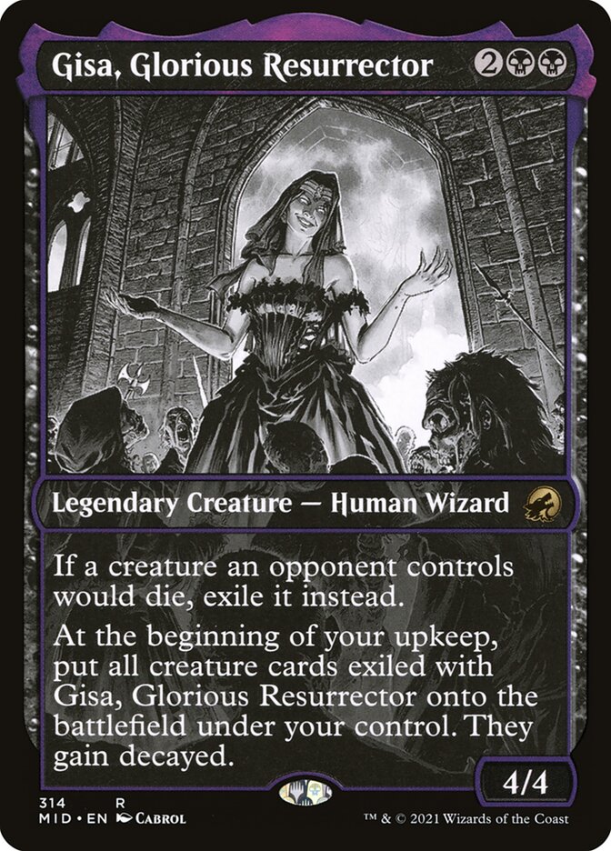 Magic-kaart Gisa, Glorious Resurrector MID-314 uit Innistrad: Midnight Hunt (Rare)