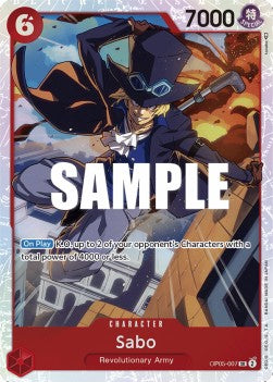 Sabo (OP05-007) (V.1) - Awakening of the New Era (Super Rare) [OP05-007] Hauptbild