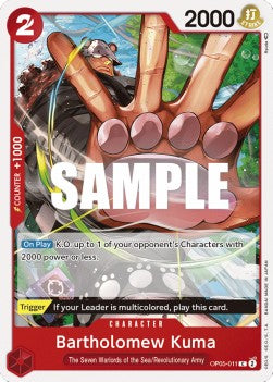 Bartholomew Kuma (OP05-011) - Awakening of the New Era (Common) [OP05-011] Hover Image