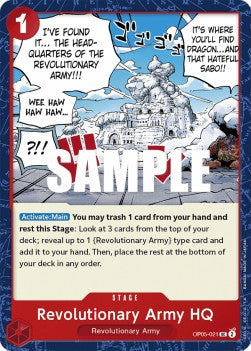 Revolutionary Army HQ (OP05-021) - Awakening of the New Era (Uncommon) [OP05-021] Immagine principale del prodotto
