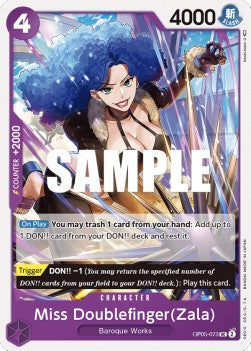 Miss Doublefinger(Zala) (OP05-073) - Awakening of the New Era (Uncommon) [OP05-073] Main image