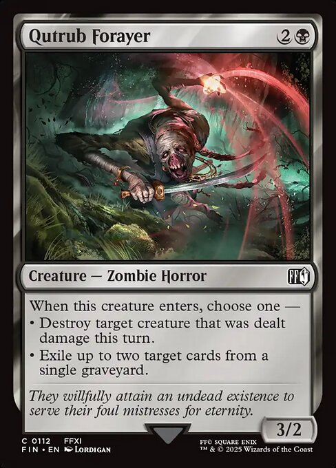 Qutrub Forayer – Final Fantasy (FIN-112) Magic: The Gathering card | LC-REM-20260804-15340104384844-7475ecf6-23f5-45af-9ef0-ac7923bbc9cb