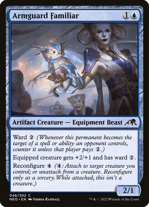 Armguard Familiar – Kamigawa: Neon Dynasty (NEO-46) Magic: The Gathering card Hauptbild