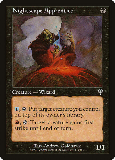 Nightscape Apprentice – Invasion (INV-112) Magic: The Gathering card Imagen principal del producto