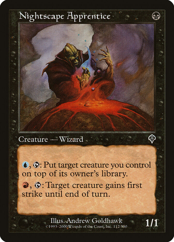Magic-kaart Nightscape Apprentice INV-112 uit Invasion (Common)