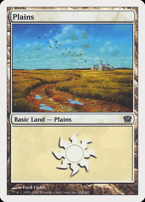 Plains – Ninth Edition (9ED-334) Magic: The Gathering card