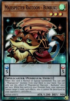 Majespecter Raccoon - Bunbuku (V.1 - Super Rare) Hoofdafbeelding