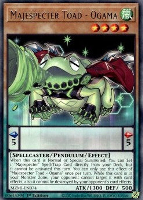 Majespecter Toad - Ogama — Maze of Millennia (MZMI-074) Yu-Gi-Oh! card Main image