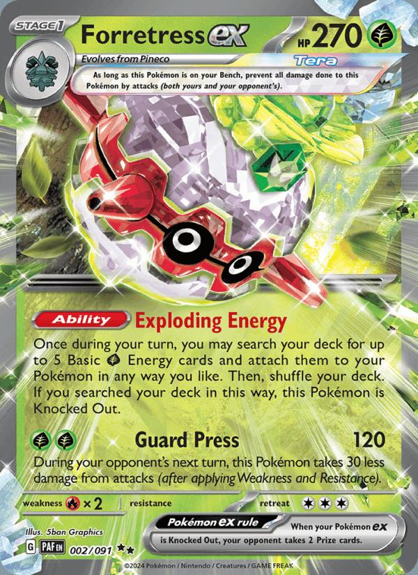 Forretress ex - Paldean Fates (Double Rare) [PAF-002] Hoofdafbeelding