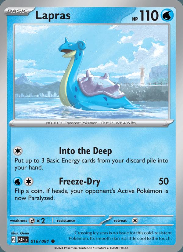 Lapras - Paldean Fates (Common) [PAF-016] Immagine principale del prodotto