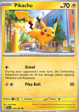 Pikachu - Paldean Fates (Common) [PAF-018] Main image