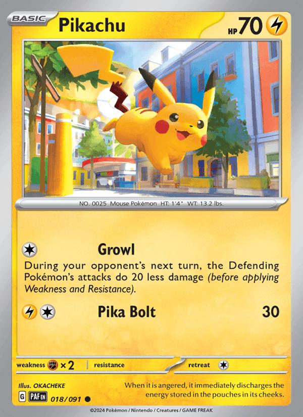 Pikachu - Paldean Fates (Common) [PAF-018] Main image