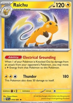 Raichu - Paldean Fates (Rare) [PAF-019] Hauptbild