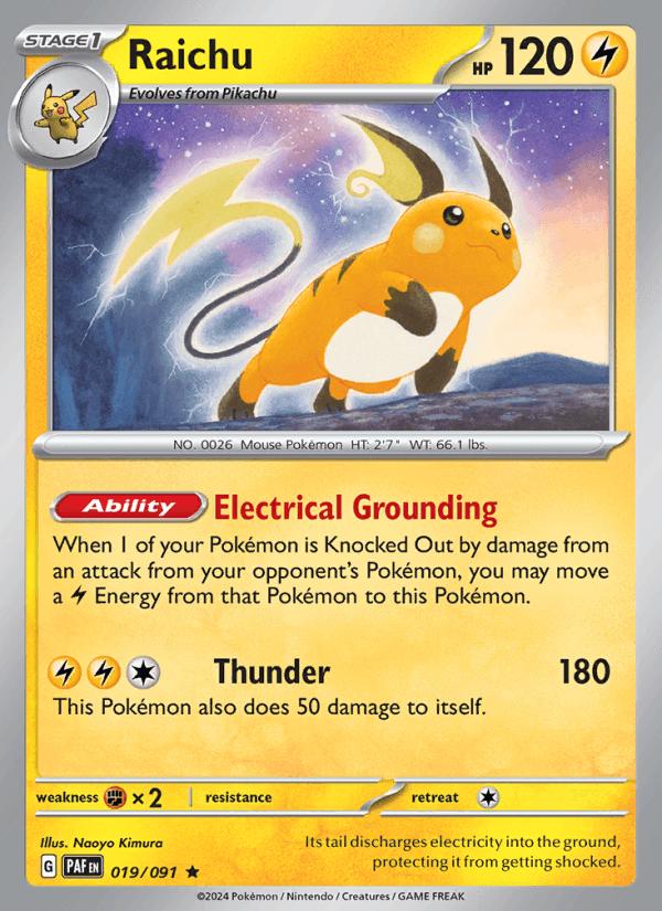 Raichu - Paldean Fates (Rare) [PAF-019] Hauptbild
