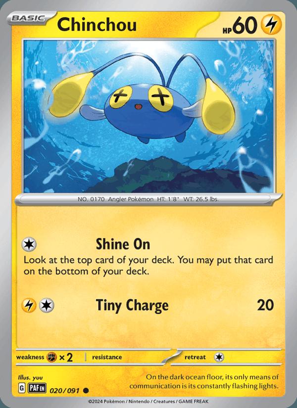 Chinchou - Paldean Fates (Common) [PAF-020] Hoofdafbeelding