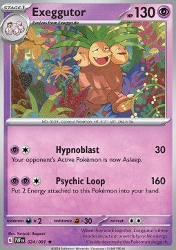 Exeggutor - Paldean Fates (Rare) [PAF-024] Hoofdafbeelding
