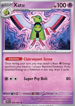 Xatu - Paldean Fates (Rare) [PAF-026] Hover Image