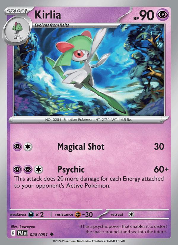 Kirlia - Paldean Fates (Uncommon) [PAF-028] Imagen principal del producto