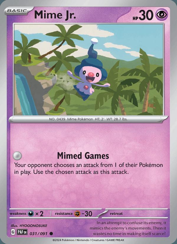 Mime Jr. - Paldean Fates (Common) [PAF-031] Image principale du produit