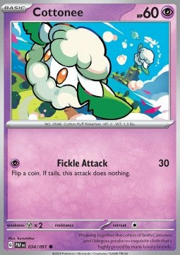 Cottonee - Paldean Fates (Common) [PAF-034] Hoofdafbeelding