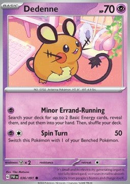 Dedenne - Paldean Fates (Common) [PAF-036] Hoofdafbeelding