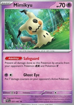 Mimikyu - Paldean Fates (Rare) [PAF-037] Imagen principal del producto