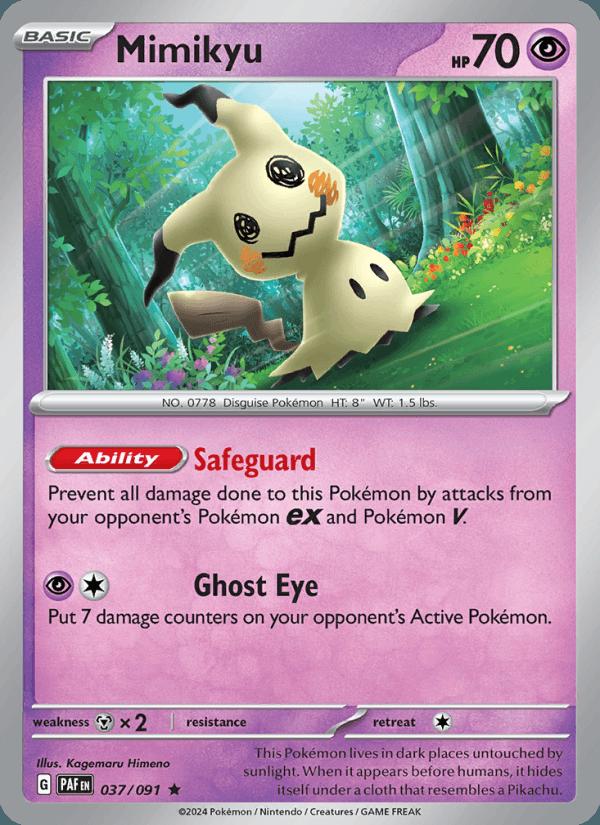 Mimikyu - Paldean Fates (Rare) [PAF-037] Image principale du produit