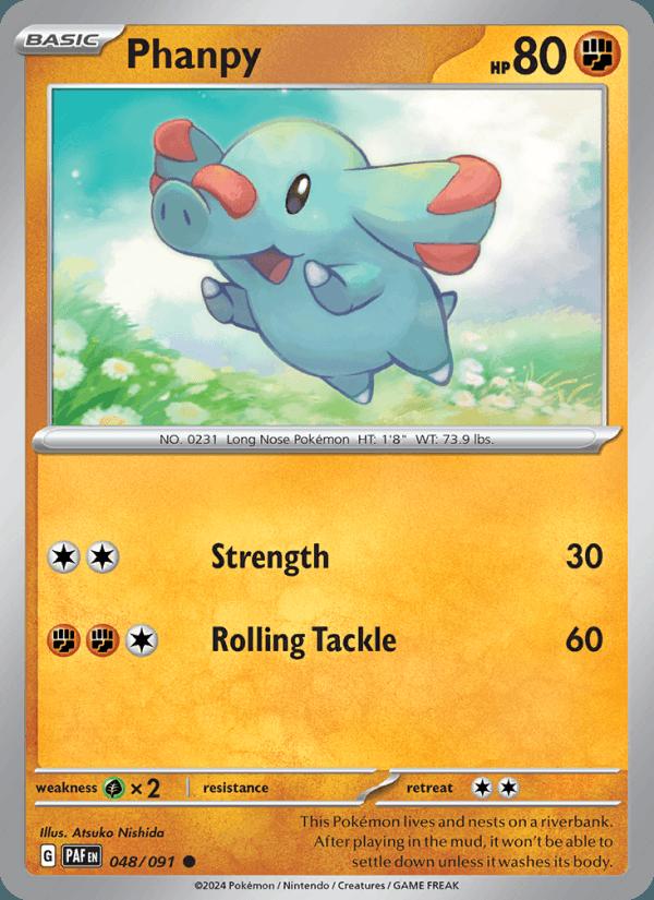 Phanpy - Paldean Fates (Common) [PAF-048] Main image