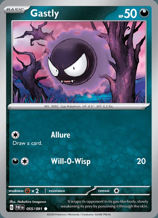 Gastly - Paldean Fates (Common) [PAF-055] Image principale du produit
