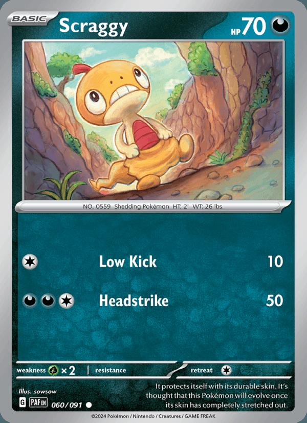 Scraggy - Paldean Fates (Common) [PAF-060] Main image