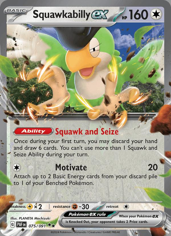 Squawkabilly ex - Paldean Fates (Double Rare) [PAF-075] Imagen principal del producto