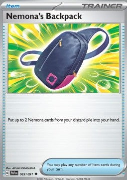 Nemona's Backpack - Paldean Fates (Uncommon) [PAF-083] Imagen principal del producto