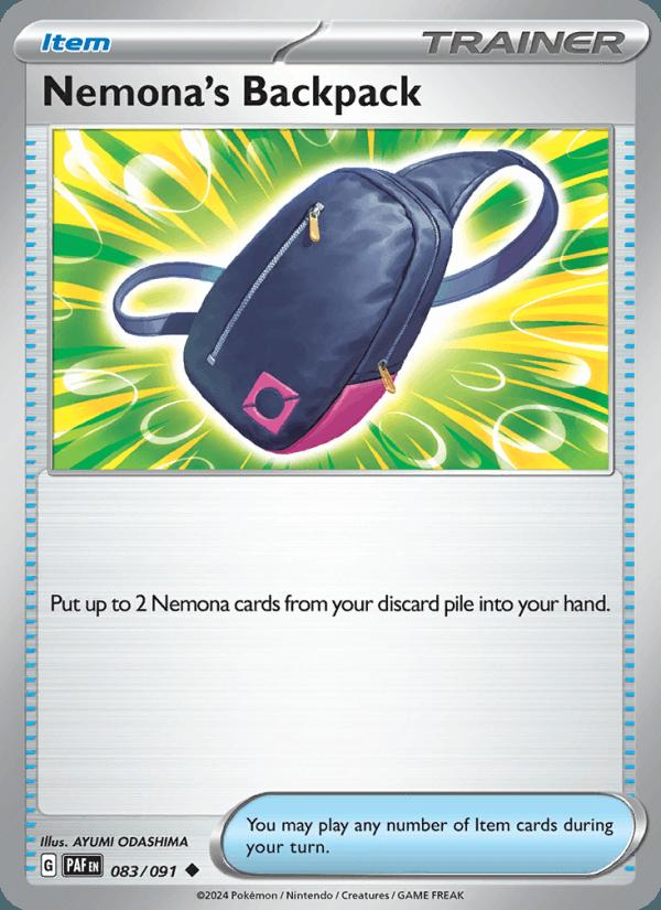 Nemona's Backpack - Paldean Fates (Uncommon) [PAF-083] Hauptbild