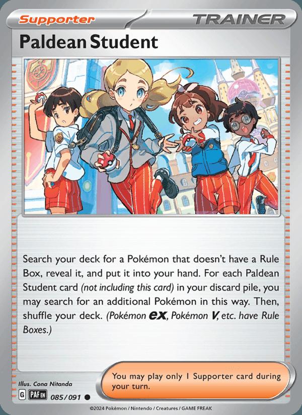 Paldean Student - Paldean Fates (Common) [PAF-085] Immagine principale del prodotto