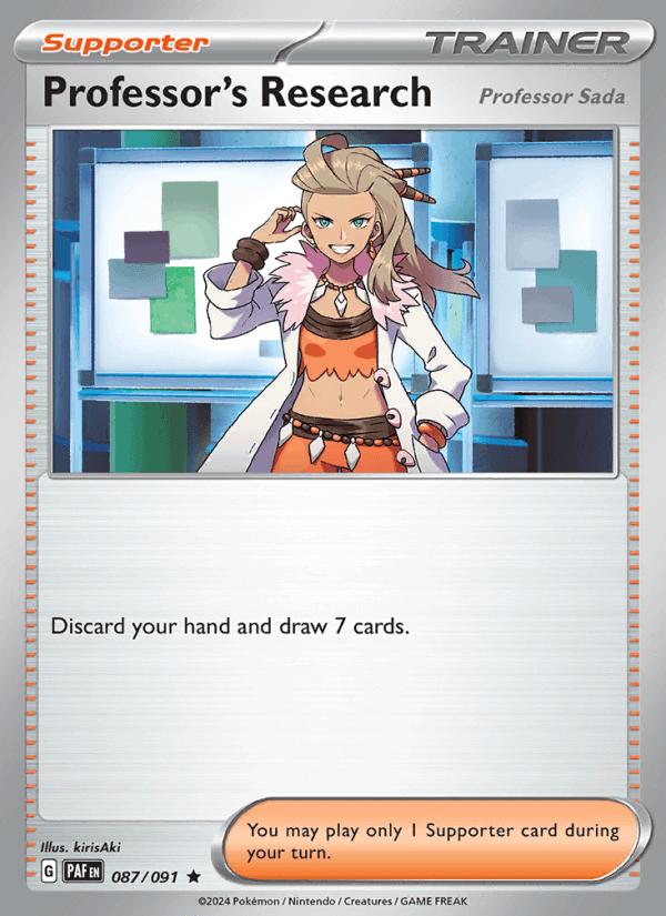 Professor's Research - Paldean Fates (Rare) [PAF-087] Hauptbild