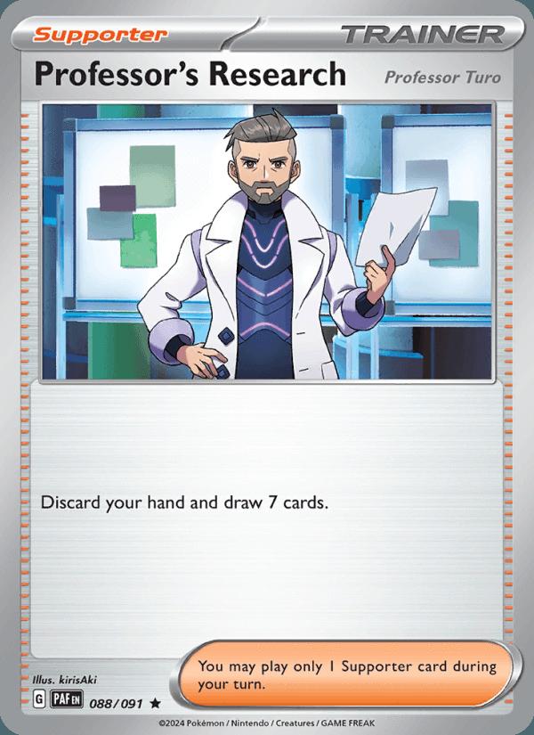 Professor's Research - Paldean Fates (Rare) [PAF-088] Imagen principal del producto