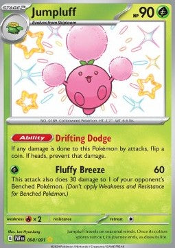 Jumpluff - Paldean Fates (Shiny Rare) [PAF-098] Hover Image