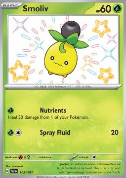 Smoliv - Paldean Fates (Shiny Rare) [PAF-102] Immagine principale del prodotto