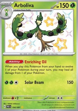 Arboliva - Paldean Fates (Shiny Rare) [PAF-104] Immagine principale del prodotto