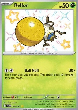Rellor - Paldean Fates (Shiny Rare) [PAF-108] Imagen principal del producto