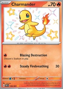 Charmander - Paldean Fates (Shiny Rare) [PAF-109] Hoofdafbeelding