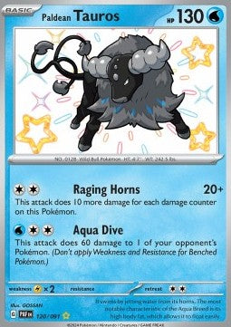 Paldean Tauros - Paldean Fates (Shiny Rare) [PAF-120] Hover Image