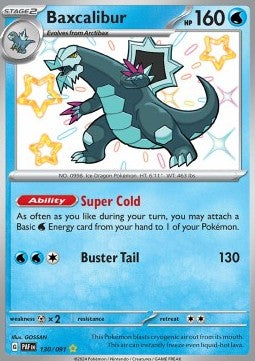 Baxcalibur - Paldean Fates (Shiny Rare) [PAF-130] Immagine principale del prodotto
