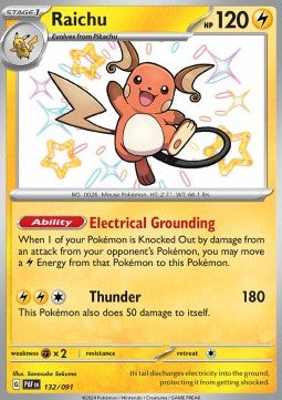 Raichu - Paldean Fates (Shiny Rare) [PAF-132] Immagine principale del prodotto