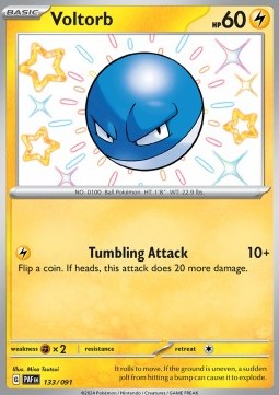 Voltorb - Paldean Fates (Shiny Rare) [PAF-133] Immagine principale del prodotto