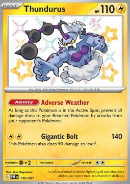 Thundurus - Paldean Fates (Shiny Rare) [PAF-139] Hover Image