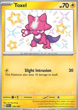 Toxel - Paldean Fates (Shiny Rare) [PAF-140] Immagine principale del prodotto