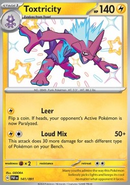 Toxtricity - Paldean Fates (Shiny Rare) [PAF-141] Hover Image